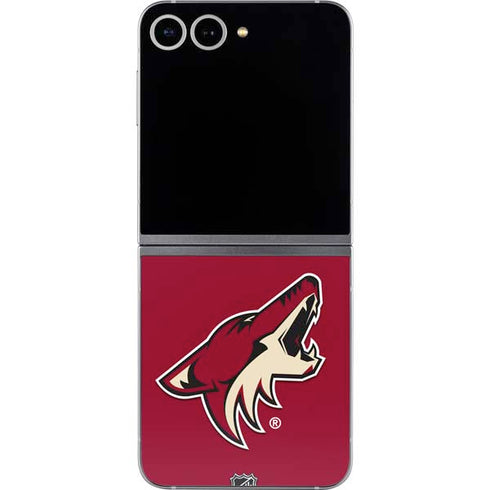 NHL Arizona Coyotes Solid Background Galaxy Z Flip6 Skin