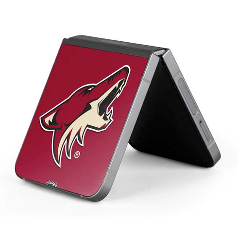 NHL Arizona Coyotes Solid Background Galaxy Z Flip6 Skin