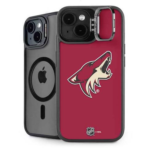 NHL Arizona Coyotes Solid Background iPhone 15 Kickstand Case