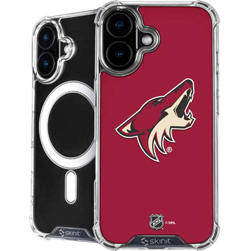 NHL Arizona Coyotes Solid Background iPhone 16 MagSafe Case