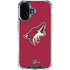 NHL Arizona Coyotes Solid Background iPhone 16 Plus Clear Case