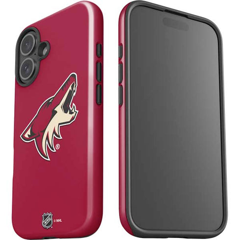 NHL Arizona Coyotes Solid Background iPhone 16 Plus Impact Case