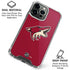 NHL Arizona Coyotes Solid Background iPhone 16 Pro Clear Case
