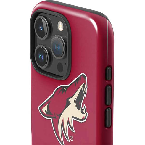 NHL Arizona Coyotes Solid Background iPhone 16 Pro Impact Case