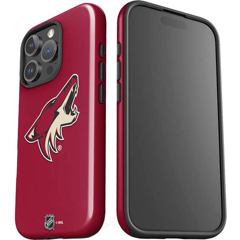 NHL Arizona Coyotes Solid Background iPhone 16 Pro Impact Case