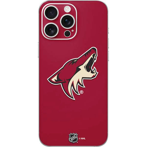 NHL Arizona Coyotes Solid Background iPhone 16 Pro Max Skin