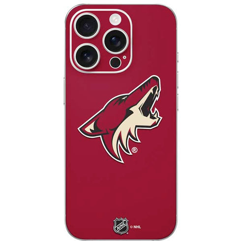 NHL Arizona Coyotes Solid Background iPhone 16 Pro Skin