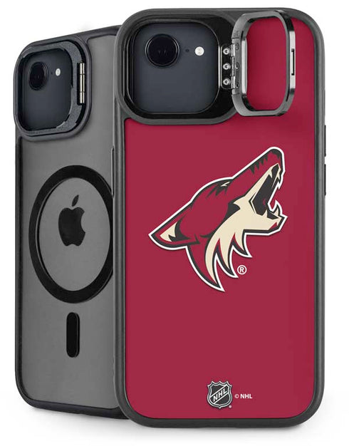 NHL Arizona Coyotes Solid Background iPhone 16e Kickstand Case