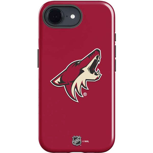 NHL Arizona Coyotes Solid Background iPhone 16e Impact Case