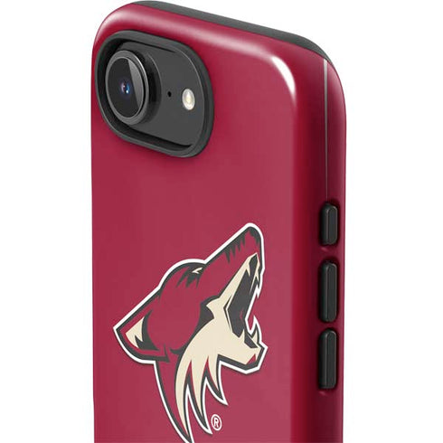 NHL Arizona Coyotes Solid Background iPhone 16e Impact Case