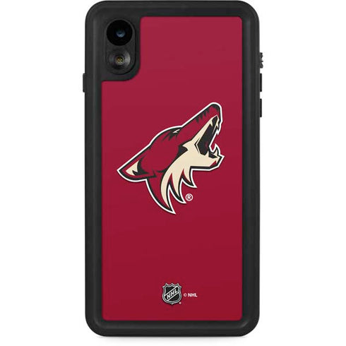 NHL Arizona Coyotes Solid Background iPhone Cases