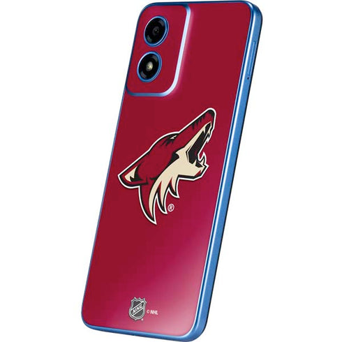 NHL Arizona Coyotes Solid Background Moto G Play 4G (2024) Skin