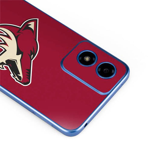 NHL Arizona Coyotes Solid Background Moto G Play 4G (2024) Skin