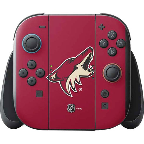 NHL Arizona Coyotes Solid Background Nintendo Switch 2 (2025) with Joy-Con Skin