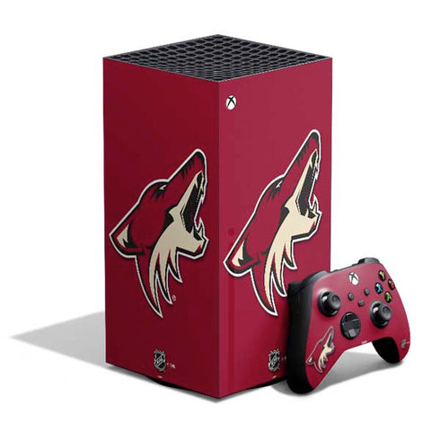 NHL Arizona Coyotes Solid Background XBox Series X Digital Edition Bundle Skin