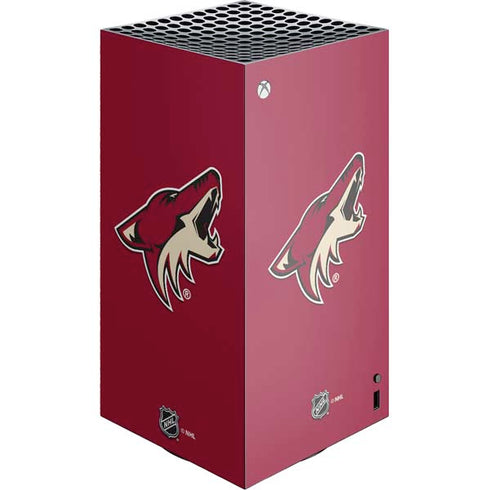 NHL Arizona Coyotes Solid Background XBox Series X Digital Edition Console Skin