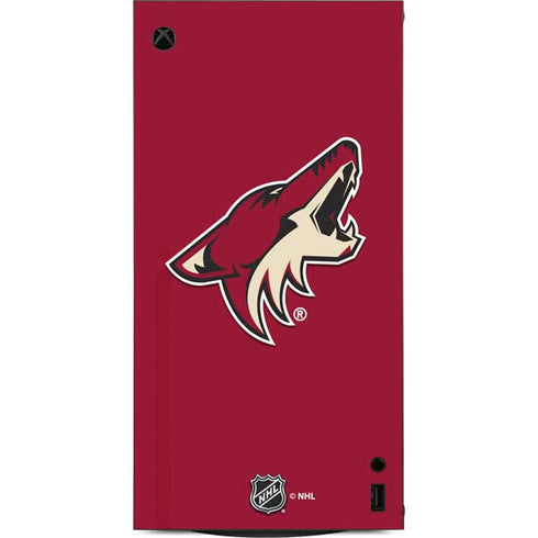 NHL Arizona Coyotes Solid Background XBox Series X Digital Edition Console Skin