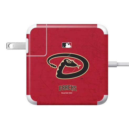 MLB Arizona Diamondbacks - Secondary Solid Distressed 85W Power Adapter (15 and 17 inch MacBook Pro Charger) Skin