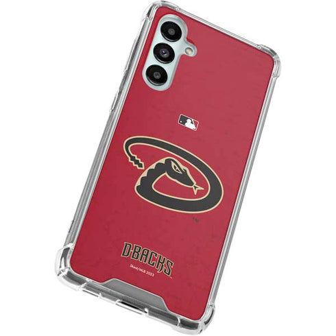 MLB Arizona Diamondbacks - Secondary Solid Distressed Galaxy A16 5G Clear Case