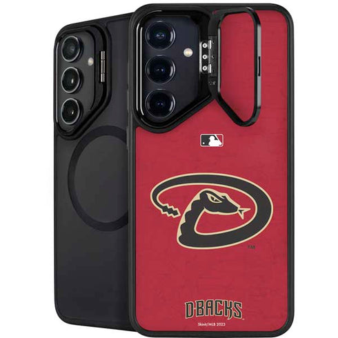 MLB Arizona Diamondbacks - Secondary Solid Distressed Galaxy S24 FE Kickstand Case