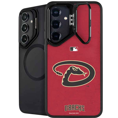 MLB Arizona Diamondbacks - Secondary Solid Distressed Galaxy S25 Kickstand Case