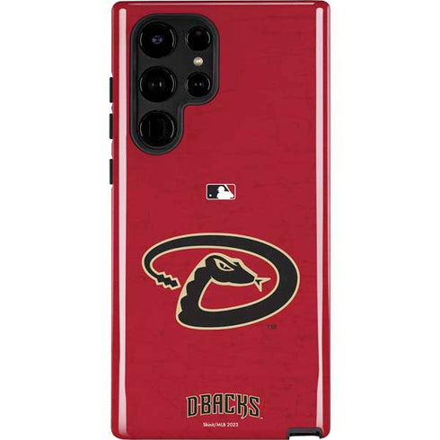 MLB Arizona Diamondbacks - Secondary Solid Distressed Galaxy S25 Ultra Impact Case