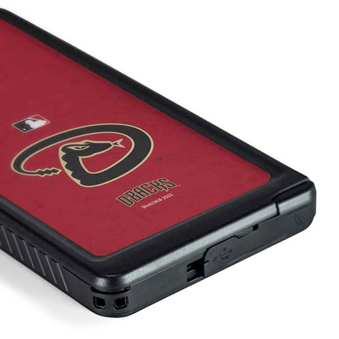 MLB Arizona Diamondbacks - Secondary Solid Distressed Galaxy S24 Ultra Waterproof Case