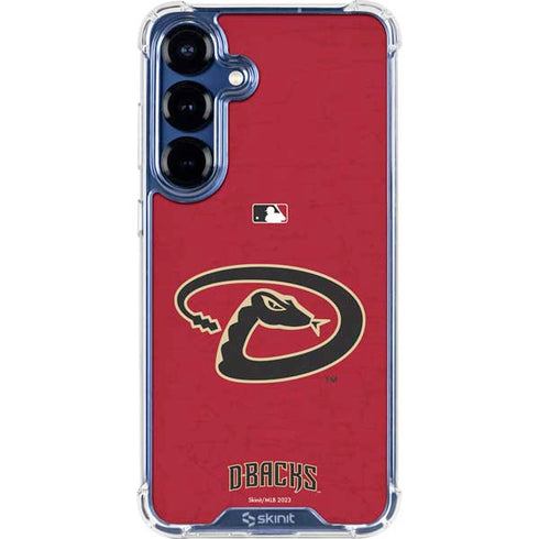 MLB Arizona Diamondbacks - Secondary Solid Distressed Galaxy S25 Plus Clear Case