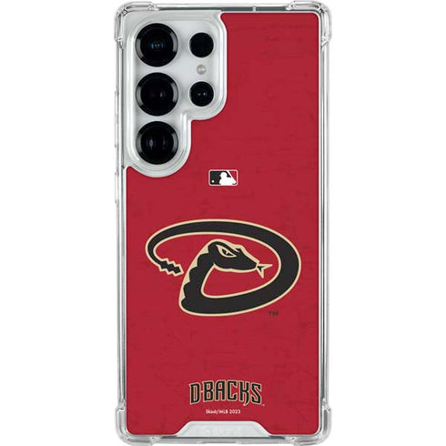 MLB Arizona Diamondbacks - Secondary Solid Distressed Galaxy S25 Ultra Clear Case