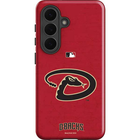 MLB Arizona Diamondbacks - Secondary Solid Distressed Galaxy S26 Impact Case