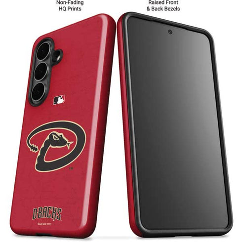 MLB Arizona Diamondbacks - Secondary Solid Distressed Galaxy S26 Plus Impact Case