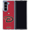 MLB Arizona Diamondbacks - Secondary Solid Distressed Galaxy Z Fold5 5G Clear Case