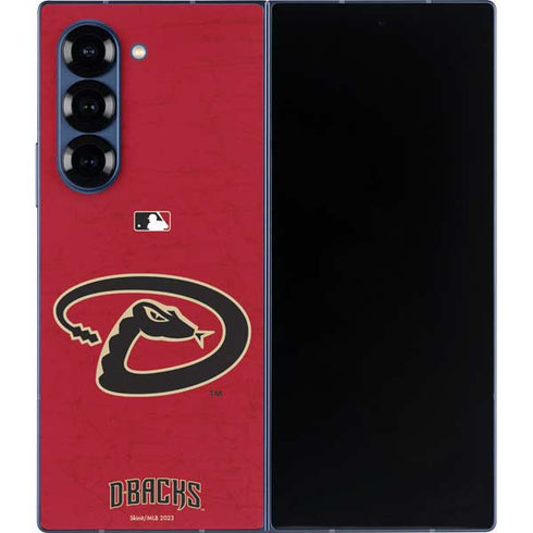 MLB Arizona Diamondbacks - Secondary Solid Distressed Galaxy Z Fold6 Skin