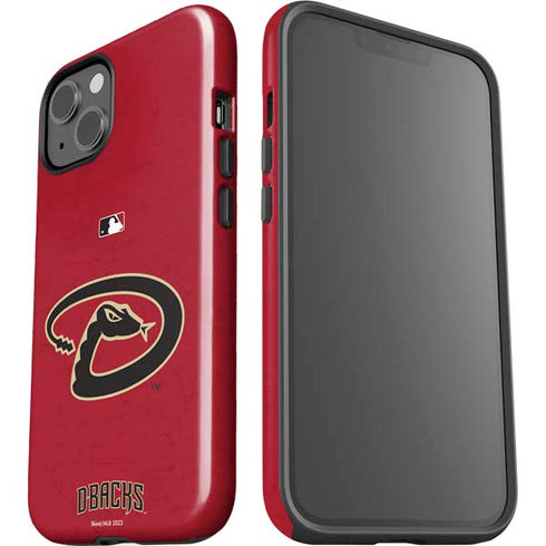 MLB Arizona Diamondbacks - Secondary Solid Distressed iPhone 15 Impact Case