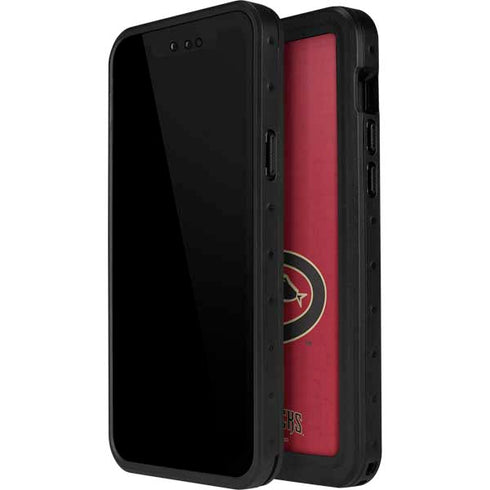 MLB Arizona Diamondbacks - Secondary Solid Distressed iPhone 15 Plus Waterproof Case