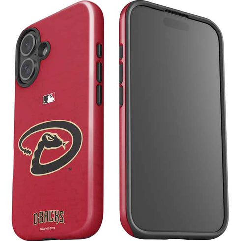MLB Arizona Diamondbacks - Secondary Solid Distressed iPhone 16 Plus Impact Case