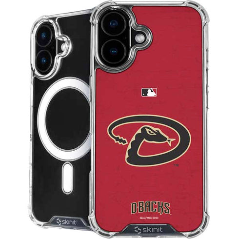 MLB Arizona Diamondbacks - Secondary Solid Distressed iPhone 16 Plus MagSafe Case