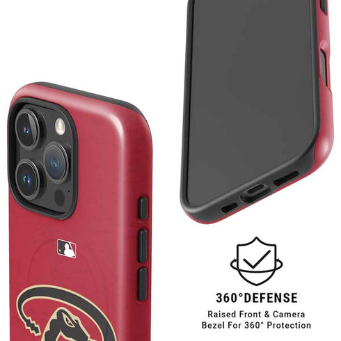 MLB Arizona Diamondbacks - Secondary Solid Distressed iPhone 16 Pro Magsafe Impact Case