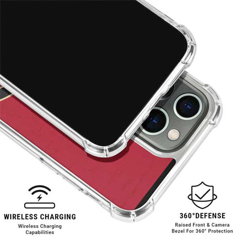 MLB Arizona Diamondbacks - Secondary Solid Distressed iPhone 16 Pro Max Clear Case