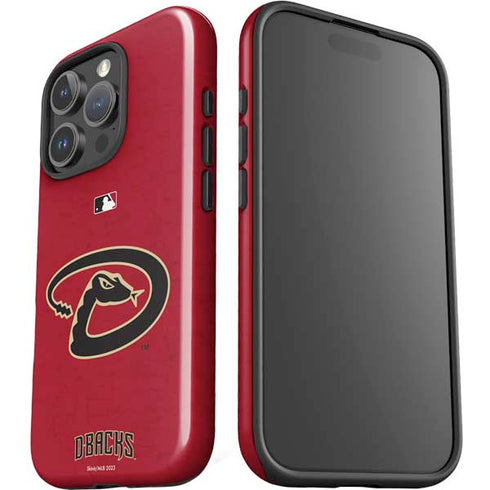 MLB Arizona Diamondbacks - Secondary Solid Distressed iPhone 16 Pro Max Impact Case