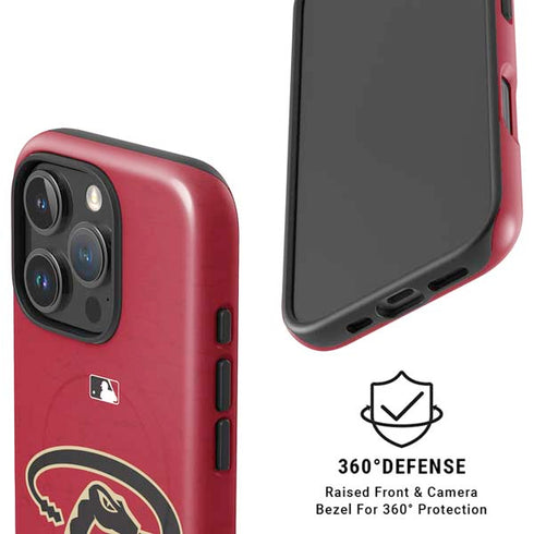 MLB Arizona Diamondbacks - Secondary Solid Distressed iPhone 16 Pro Max Magsafe Impact Case