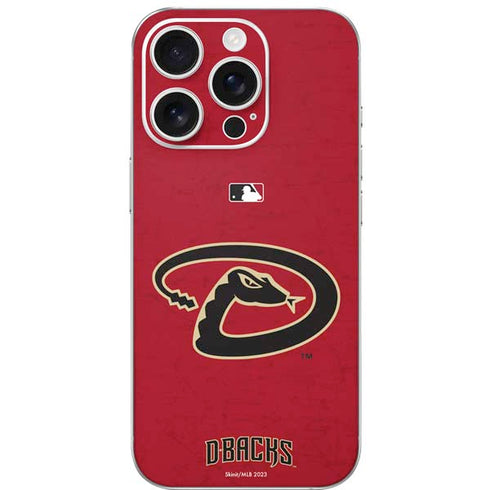 MLB Arizona Diamondbacks - Secondary Solid Distressed iPhone 16 Pro Skin