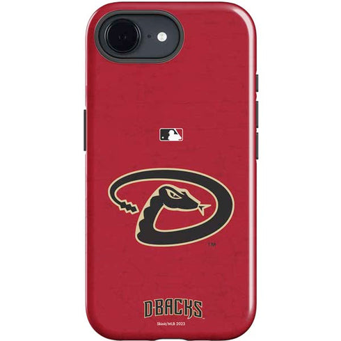 MLB Arizona Diamondbacks - Secondary Solid Distressed iPhone 16e Impact Case