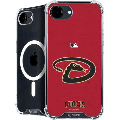 MLB Arizona Diamondbacks - Secondary Solid Distressed iPhone 16e MagSafe Case