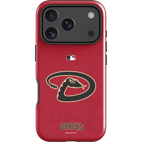 MLB Arizona Diamondbacks - Secondary Solid Distressed iPhone 18 Pro Impact Case