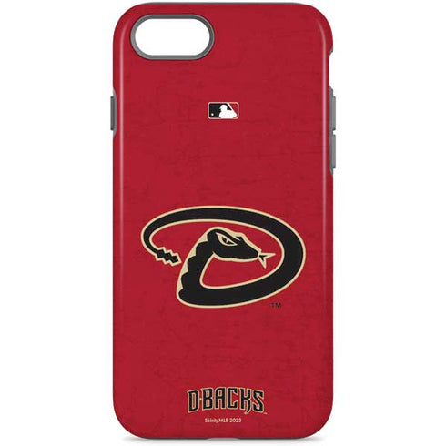 MLB Arizona Diamondbacks - Secondary Solid Distressed iPhone Cases