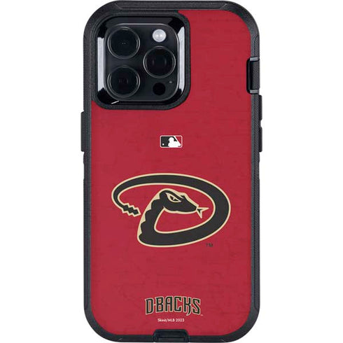 MLB Arizona Diamondbacks - Secondary Solid Distressed Otterbox Defender iPhone Skin