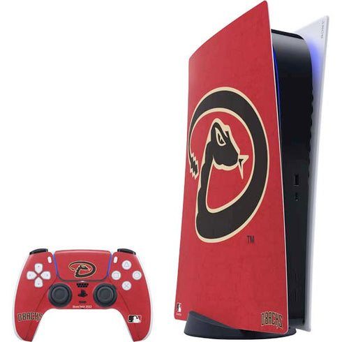 MLB Arizona Diamondbacks - Secondary Solid Distressed PlayStation PS5 Skins