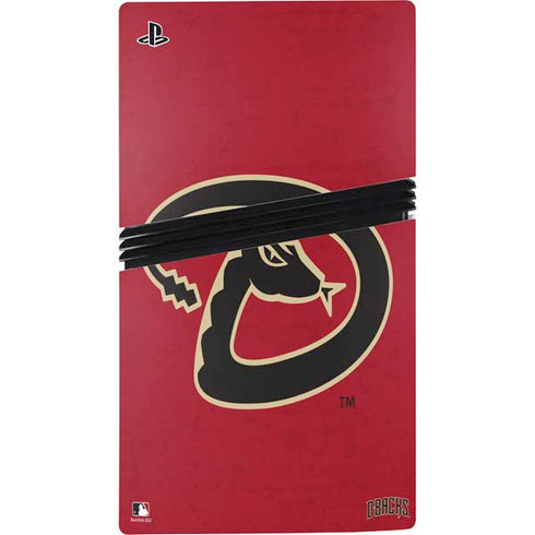 MLB Arizona Diamondbacks - Secondary Solid Distressed PS5 Pro Bundle Skin
