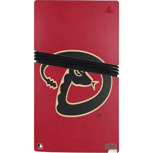 MLB Arizona Diamondbacks - Secondary Solid Distressed PS5 Pro Bundle Skin